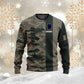 Personalized France Soldier/ Veteran Camo With Name And Rank Hoodie - 0411230001