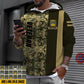 Personalized Austria Soldier/ Veteran Camo With Name And Rank Hoodie - 16990560