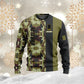 Personalized Ireland Soldier/ Veteran Camo With Name And Rank Hoodie - 0411230001