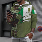 Personalized Ireland Soldier/ Veteran Camo With Name And Rank Hoodie - 0311230001