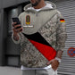 Personalized Germany Soldier/ Veteran Camo With Name And Rank Hoodie 3D Printed - 0611230003