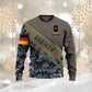 Personalized Germany Soldier/ Veteran Camo With Name And Rank Hoodie 3D Printed - 0611230005