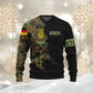 Personalized Germany Soldier/ Veteran Camo With Name And Rank Hoodie 3D Printed - 0711230006