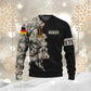 Personalized Germany Soldier/ Veteran Camo With Name And Rank Hoodie 3D Printed - 0711230006