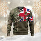 Personalized UK Soldier/ Veteran Camo With Name And Rank Hoodie 3D Printed - 1011230001