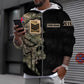 Personalized UK Soldier/ Veteran Camo With Name And Rank Hoodie 3D Printed - 1011230002