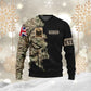 Personalisierter Kapuzenpullover mit Camouflage-Muster für britische Soldaten/Veteranen mit Namen und Rang, 3D-Druck – 1011230002