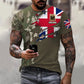Personalisierter Kapuzenpullover mit Camouflage-Muster für britische Soldaten/Veteranen mit Namen und Rang, 3D-Druck – 1011230001