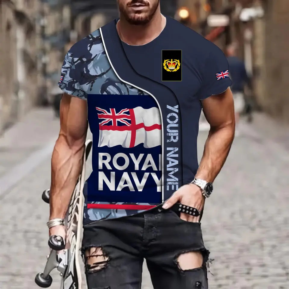 Personalized UK Soldier/ Veteran Camo With Name And Rank Hoodie 3D Printed - 1699574403