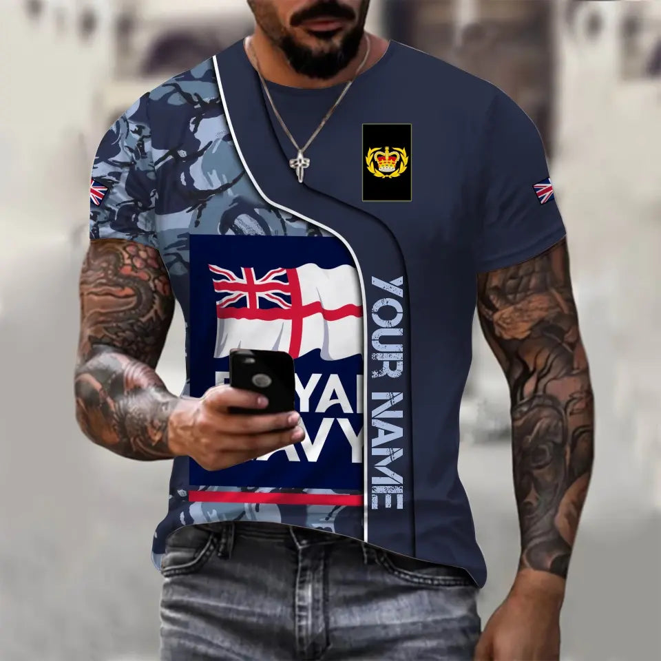 Personalized UK Soldier/ Veteran Camo With Name And Rank Hoodie 3D Printed - 1699574403