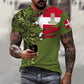Personalisierter Kapuzenpullover mit Camouflage-Muster für dänische Soldaten/Veteranen mit Namen und Rang – 16989696