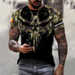 Personalisierter Kapuzenpullover mit irischem Soldaten-/Veteranen-Tarnmuster und Namen und Rang, 3D-Druck – 16977600