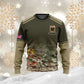 Veste de bombardier personnalisée avec camouflage soldat/vétéran britannique avec nom et grade, imprimée en 3D - 2010230003