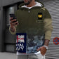 Veste de bombardier personnalisée avec camouflage soldat/vétéran britannique avec nom et grade, imprimée en 3D - 2010230003