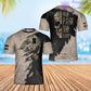 Personalized Finland Solider/ Veteran Camo With Name And Rank T-Shirt 3D Printed - 0202240002