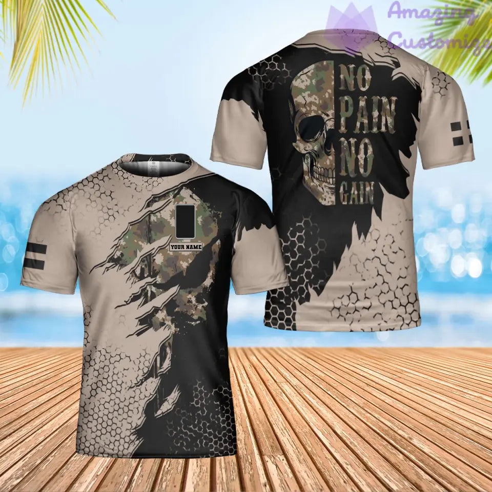 Personalized Finland Solider/ Veteran Camo With Name And Rank T-Shirt 3D Printed - 2806230002