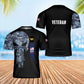 Personalized UK Soldier/ Veteran Camo With Name And Rank T-Shirt 3D Printed - 1707004801