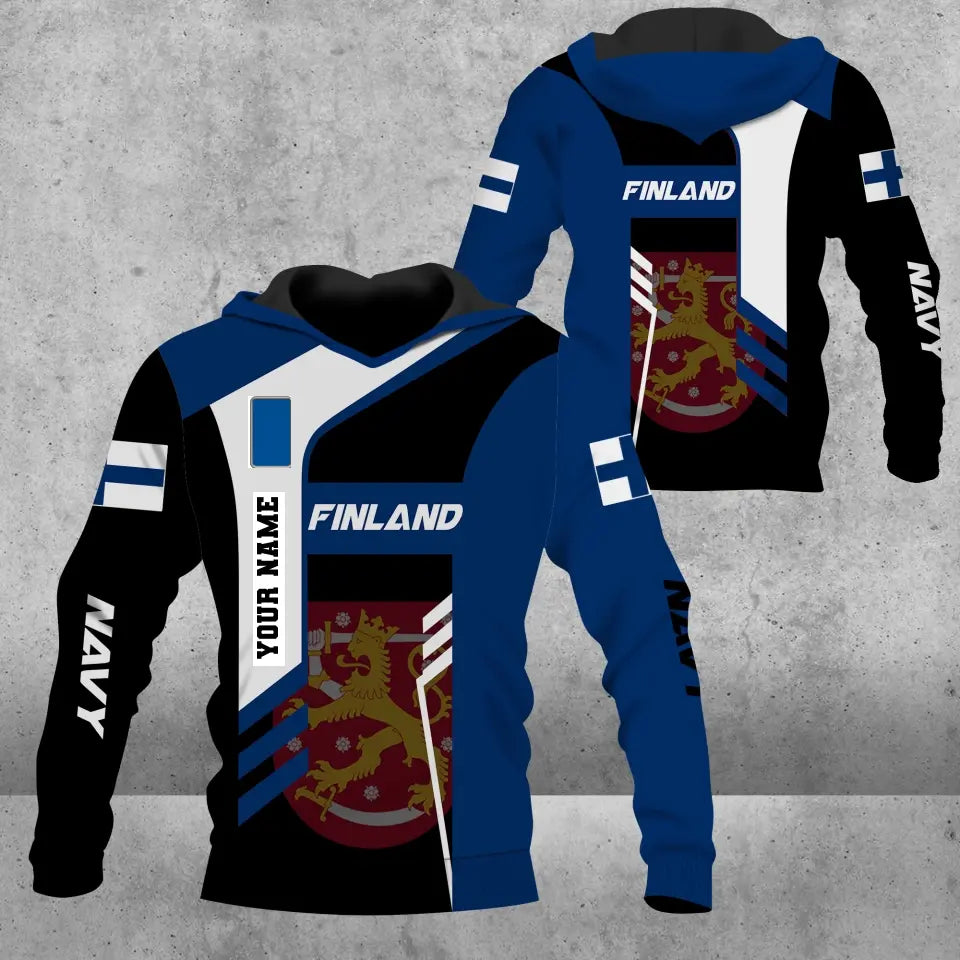 Personalized Finland Solider/ Veteran Camo With Name And Rank Hoodie 3D Printed - 1705230001-D04