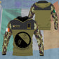 Personalized Ireland Soldier/ Veteran Camo With Name And Rank Hoodie - 0906230001