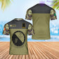 Personalized Ireland Solider/ Veteran Camo With Name And Rank T-Shirt 3D Printed - 0906230001