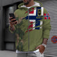 Personalized Norway Soldier/ Veteran Camo With Name And Rank Hoodie - 1011230001