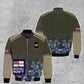 Personalized UK Soldier/ Veteran Camo With Name And Rank Bomber Jacket 3D Printed - 2010230003