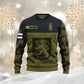 Personalized Finland Soldier/ Veteran Camo With Name And Rank Hoodie 3D Printed - 0710230001