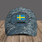 Personalized Name Sweden Soldier/Veterans Camo Baseball Cap - 1605230001 - D04