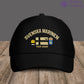 Personalized Rank And Name Sweden Soldier/Veterans Camo Baseball Cap Gold Version - 1407230001