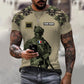 Personalized France Soldier/ Veteran Camo With Name And Rank Hoodie 3D Printed -0512230001
