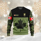 Personalized Canadian Soldier/ Veteran Camo With Name And Rank Hoodie 3D Printed - 0412230001