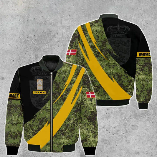 Personalized Denmark Solider/ Veteran Camo With Name And Rank Hoodie 3D Printed - 0512230002