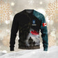 Sweat à capuche personnalisé avec camouflage soldat/vétéran du Canada avec nom et grade imprimé en 3D - 0512230001