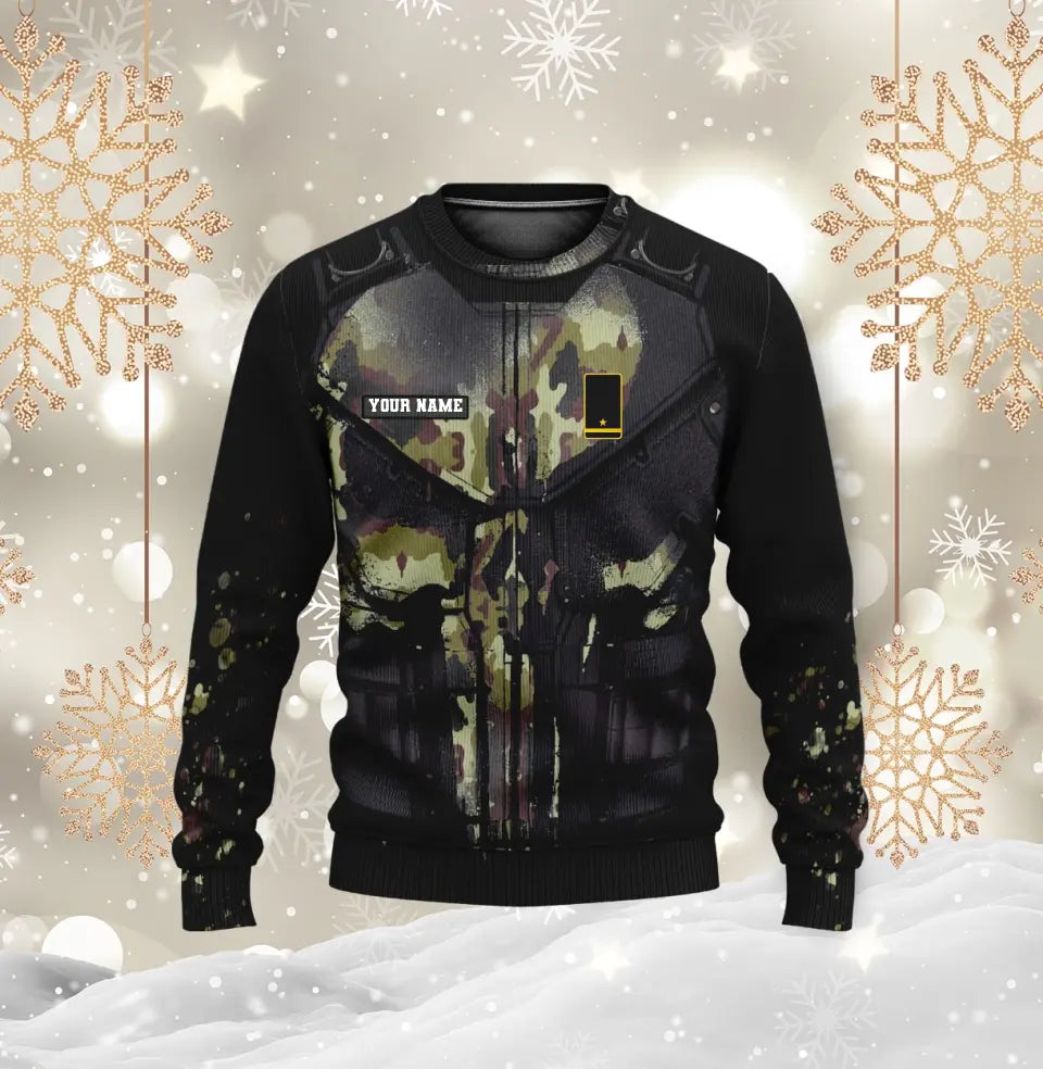 Personalized Ireland Soldier/ Veteran Camo With Name And Rank Hoodie 3D Printed -0812230001