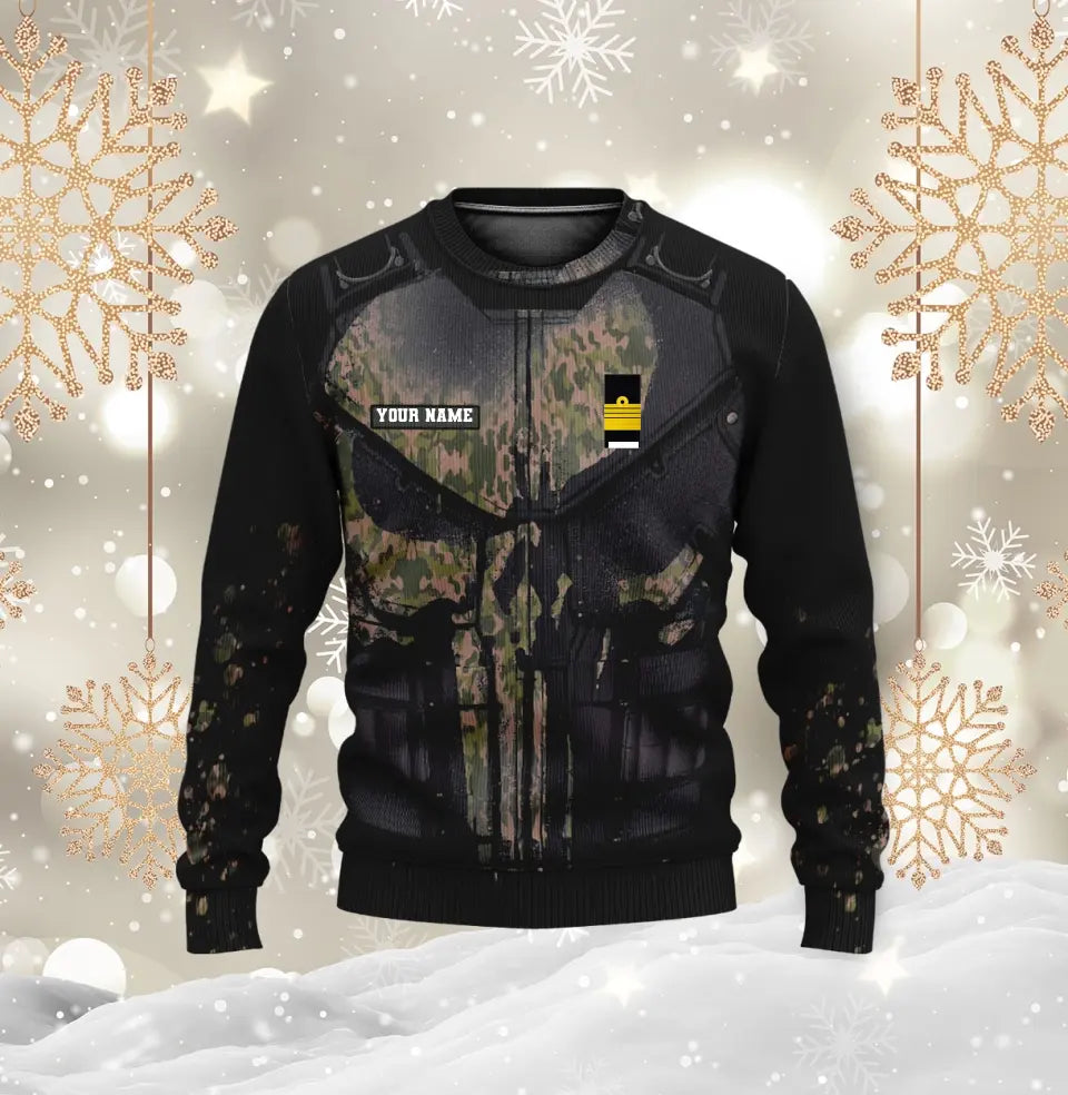 Personalized Sweden Soldier/ Veteran Camo With Name And Rank Hoodie 3D Printed -0812230001