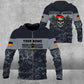 Personalized Germany Soldier/ Veteran Camo With Name And Rank Hoodie 3D Printed -111223001