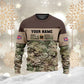 Personalized UK Soldier/ Veteran Camo With Name And Rank Hoodie 3D Printed -111223001
