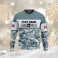 Personalisierter Kapuzenpullover mit Camouflage-Muster für britische Soldaten/Veteranen mit Namen und Rang, 3D-Druck -111223001