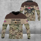 Personalized UK Soldier/ Veteran Camo With Name And Rank Hoodie 3D Printed -111223001