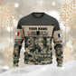 Personalized France Soldier/ Veteran Camo With Name And Rank Hoodie 3D Printed -111223001