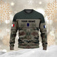 Personalized France Soldier/ Veteran Camo With Name And Rank Hoodie 3D Printed -111223001