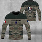 Personalized France Soldier/ Veteran Camo With Name And Rank Hoodie 3D Printed -111223001