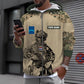 Personalized Netherland Soldier/ Veteran Camo With Name And Rank Hoodie 3D Printed - 1212230001
