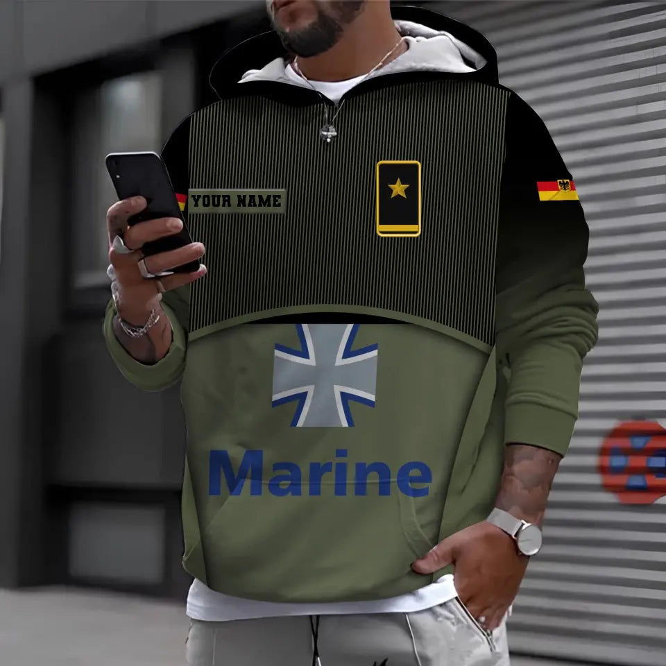 Personalized Germany Soldier/ Veteran Camo With Name And Rank Bomber Jacket 3D Printed -1912230001
