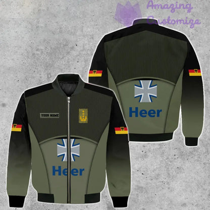 Veste de bombardier personnalisée avec camouflage soldat/vétéran allemand avec nom et grade, imprimée en 3D -1912230001
