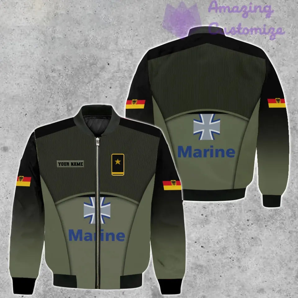Personalized Germany Soldier/ Veteran Camo With Name And Rank Bomber Jacket 3D Printed -1912230001