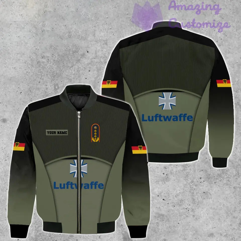 Veste de bombardier personnalisée avec camouflage soldat/vétéran allemand avec nom et grade, imprimée en 3D -1912230001