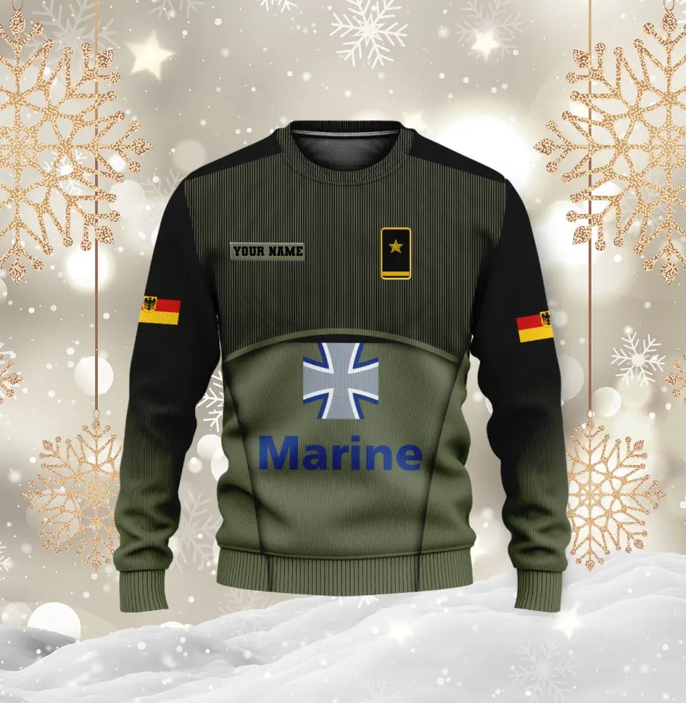 Veste de bombardier personnalisée avec camouflage soldat/vétéran allemand avec nom et grade, imprimée en 3D -1912230001