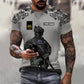 Personalized Australian Soldier/ Veteran Camo With Name And Rank T-shirt 3D Printed - 17017344