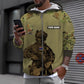 Personalized Australian Soldier/ Veteran Camo With Name And Rank T-shirt 3D Printed - 17017344